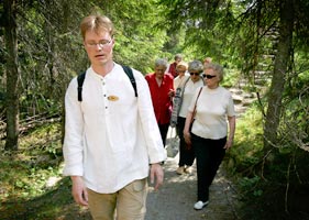 Eropas Kai Lisitsin suosittelee luonnossa liikkumista kaikille, sill ruumiillisista ponnisteluista saa mys hyvn mielen. Foto: JAAKKO KILPIINEN